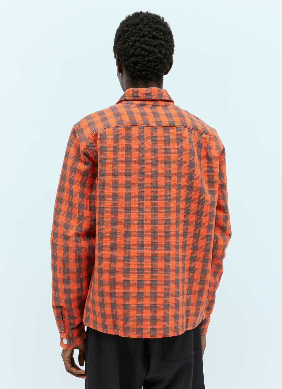 WALES BONNER PLAID LONG-SLEEVED JACKET