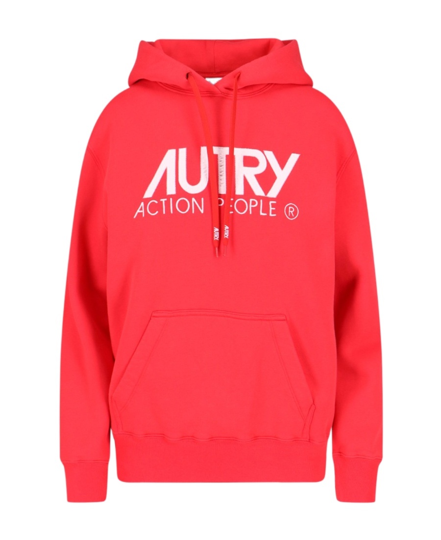 AUTRY LOGO-PRINT DRAWSTRING HOODIE