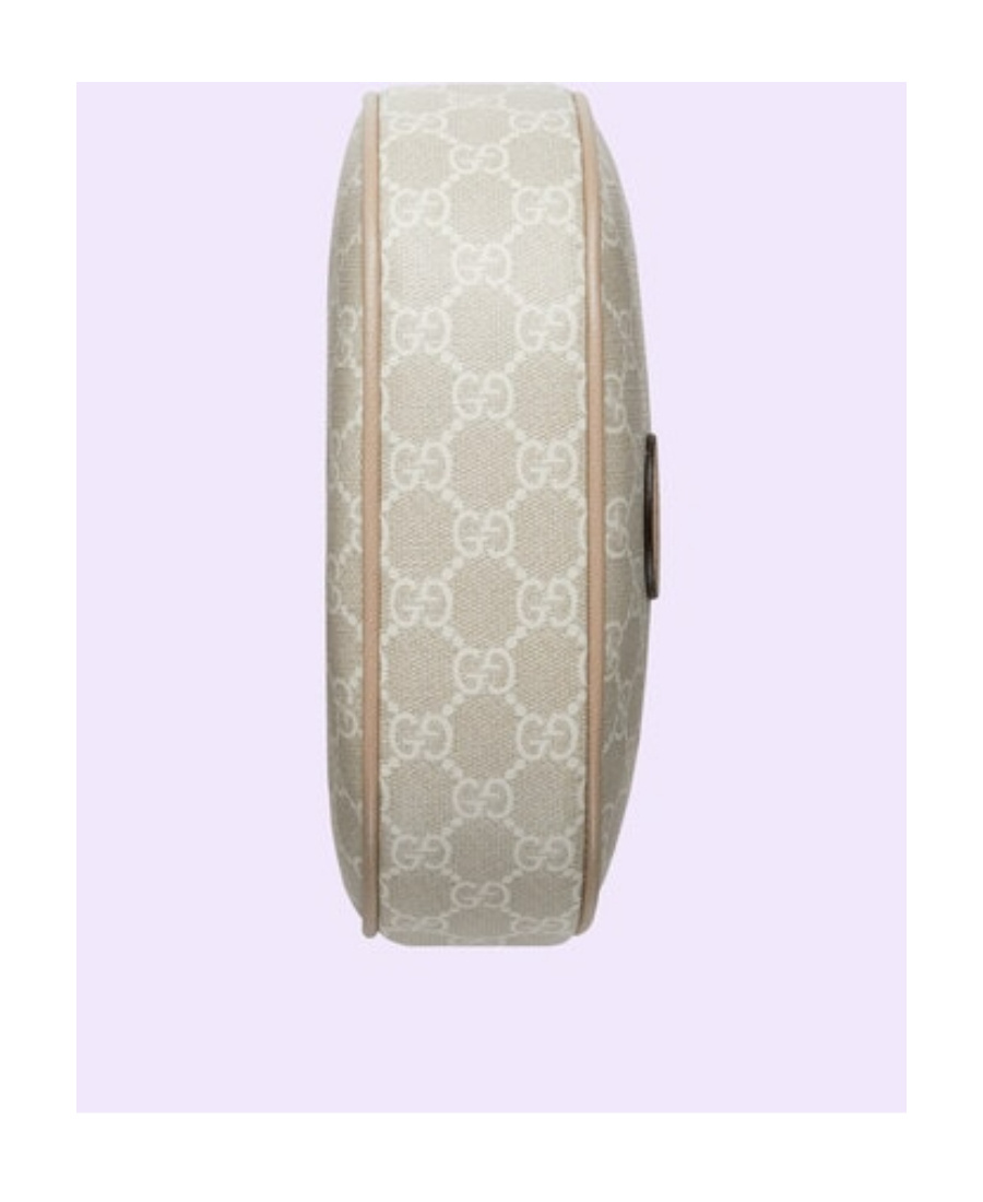 Gucci Gg Half-moon Mini Bag In Nude