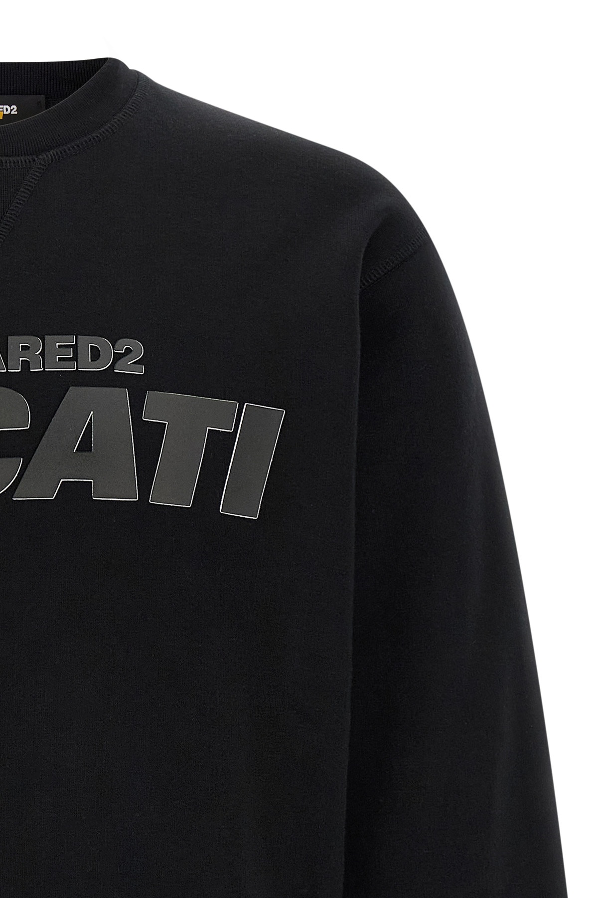 Dsquared2 X Ducati Capsule Crewneck Sweatshirt In Black