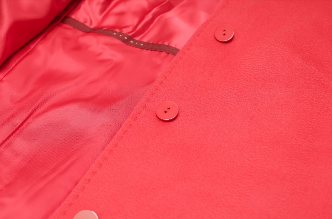 Max Mara Logo Long-sleeved Coat In Red