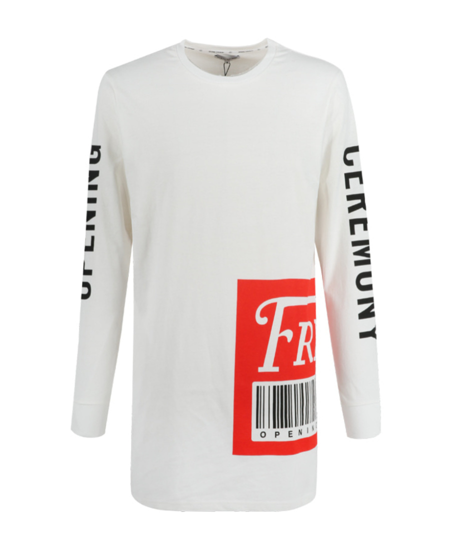 Opening Ceremony Logo Printed Long-sleeved T-shirt In White