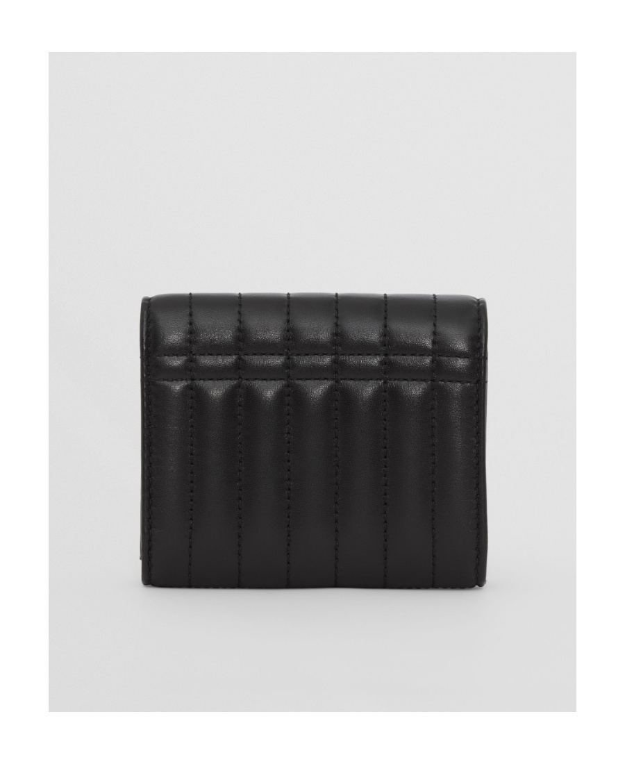 Burberry Small Lola Wallet In Leather In Black