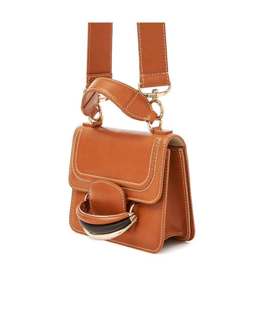 Chloé Kattie Small Shoulder Bag In Orange