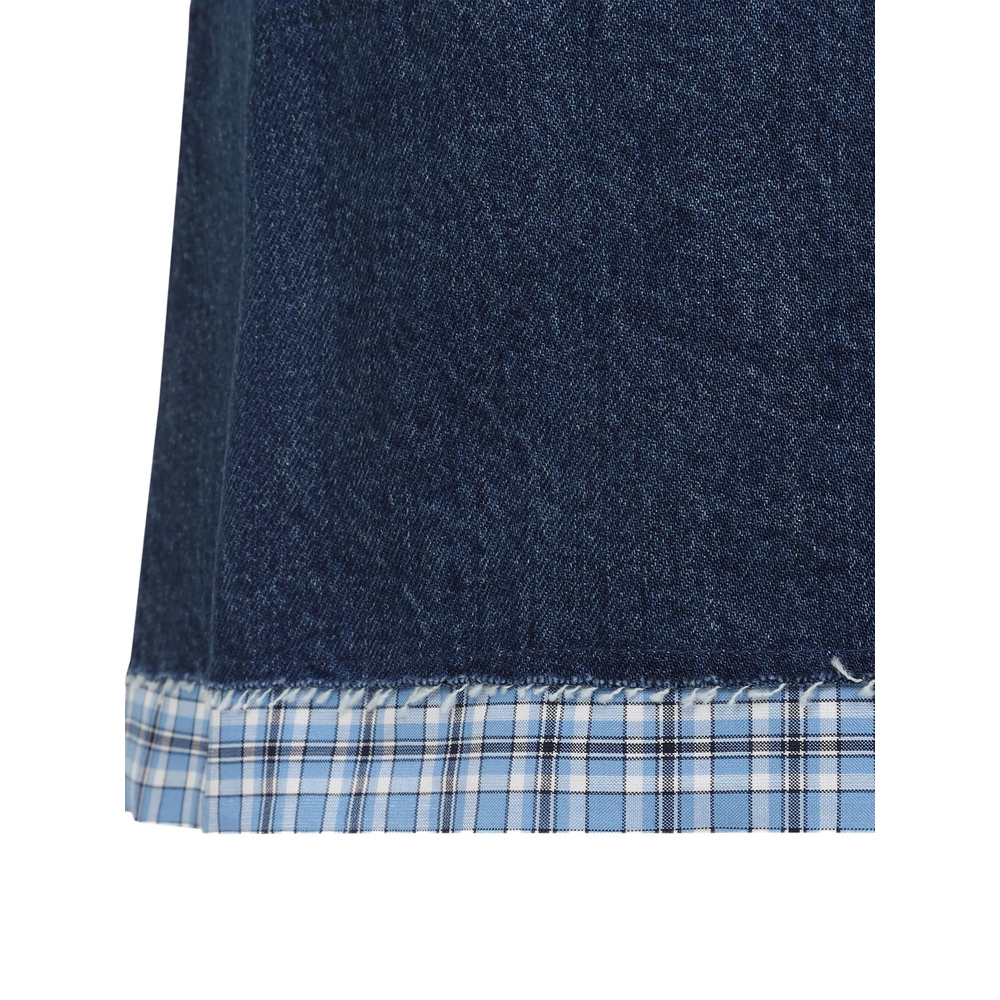 Miu Miu Minikleid Aus Denim In Blue