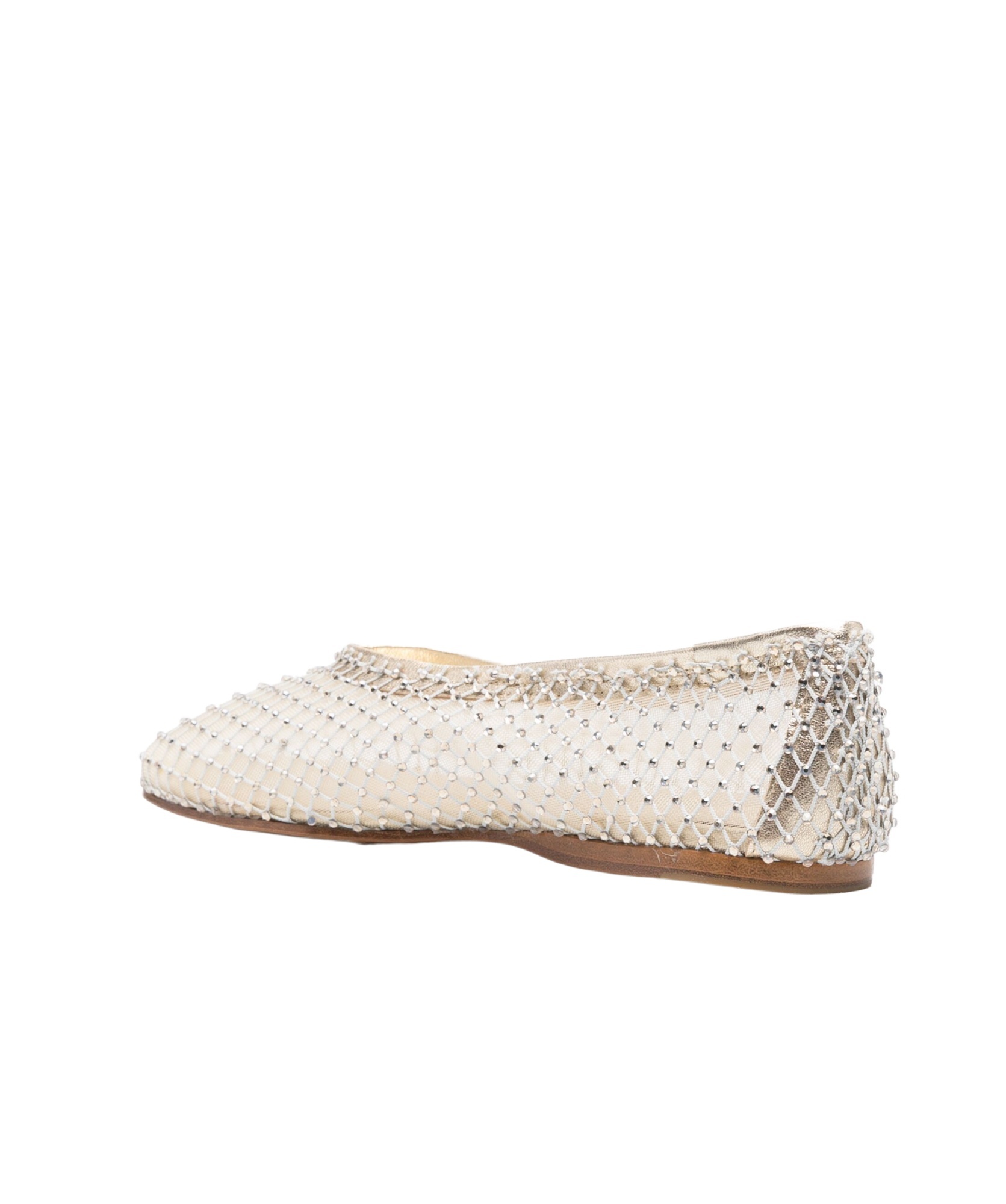 Shop Forte Forte Round Head Ballet Shoes In White