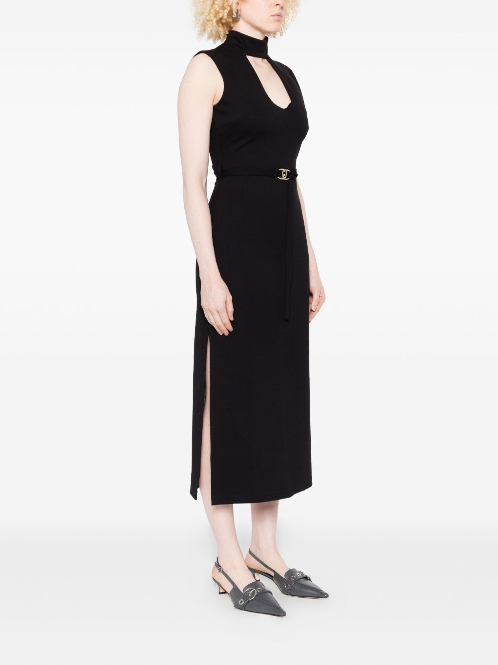 Liu •jo Zipper Dress In Black