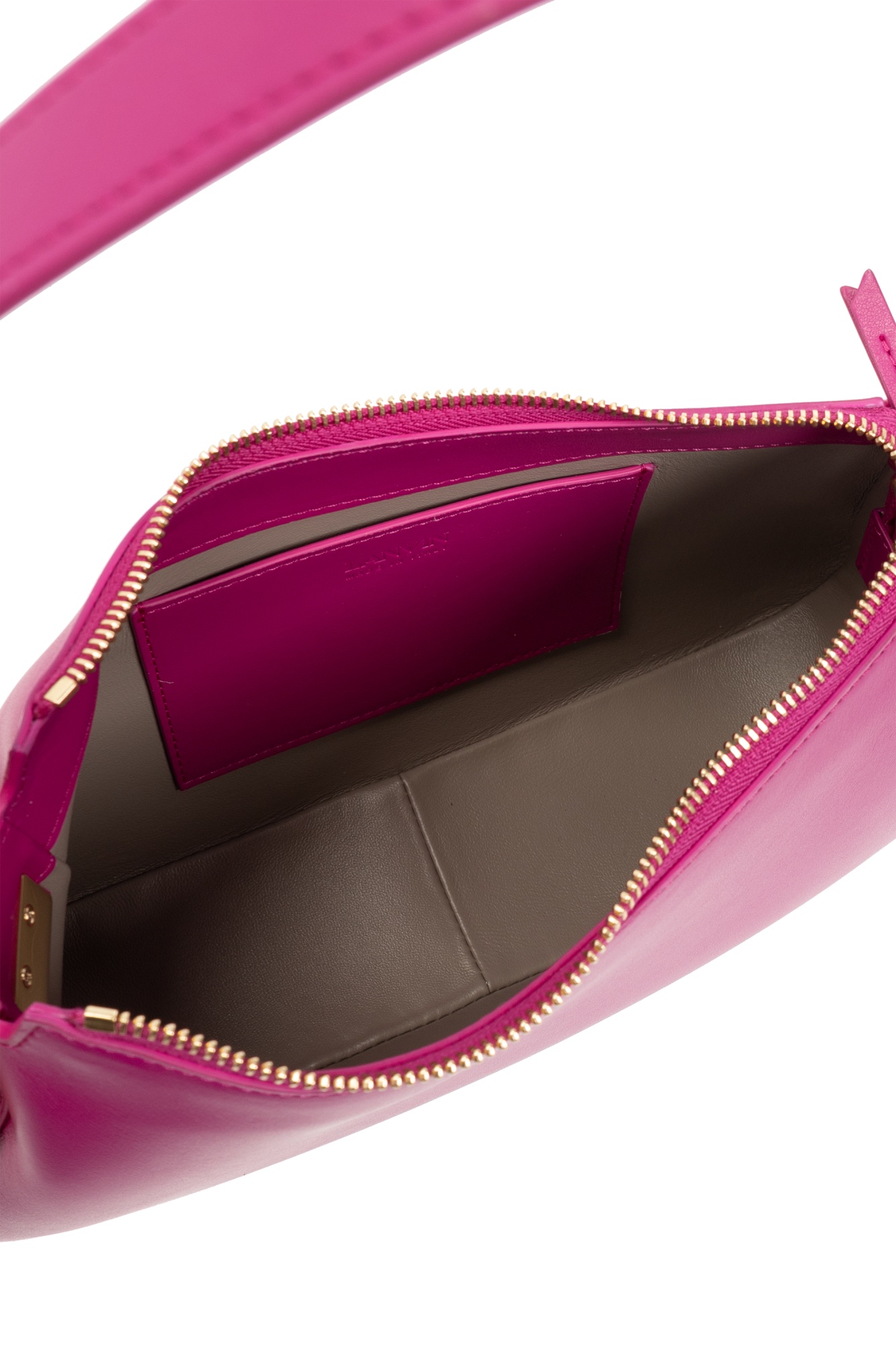 Shop Lanvin Concerto Leather Shoulder Bag In Pink