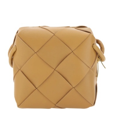 Bottega Veneta Mini Cassette Shoulder Bag In Nude