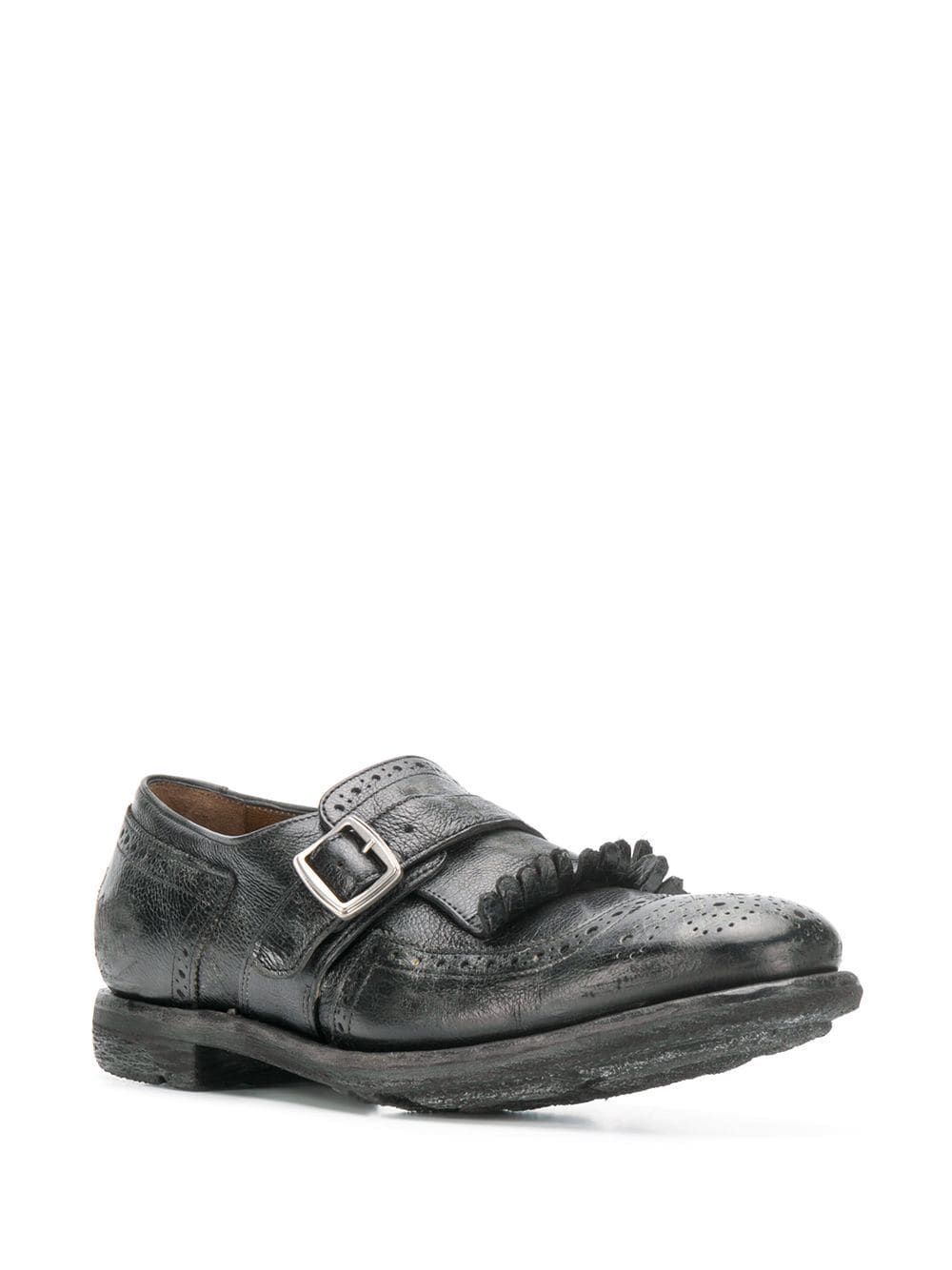 Church's Shanghai Brogue Monk Shoes In Gray