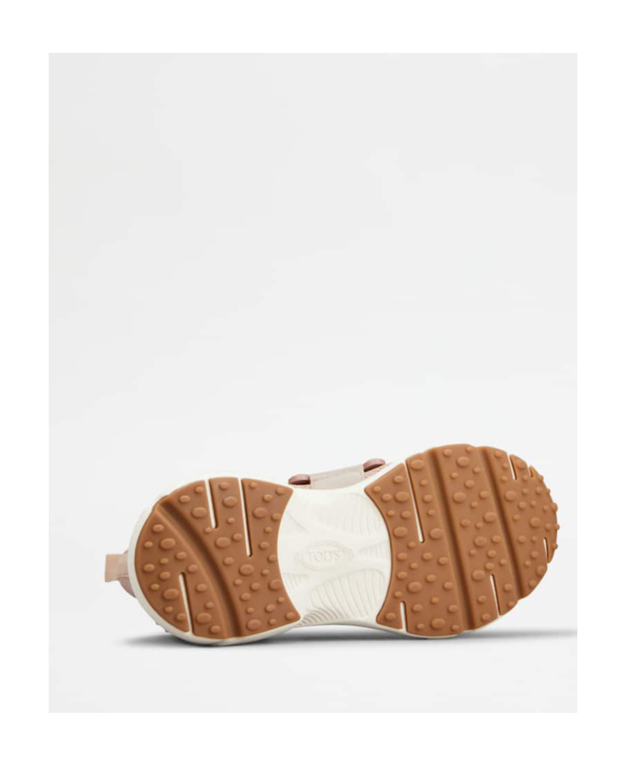 Tod's Technical Fabric Sneakers In Nude
