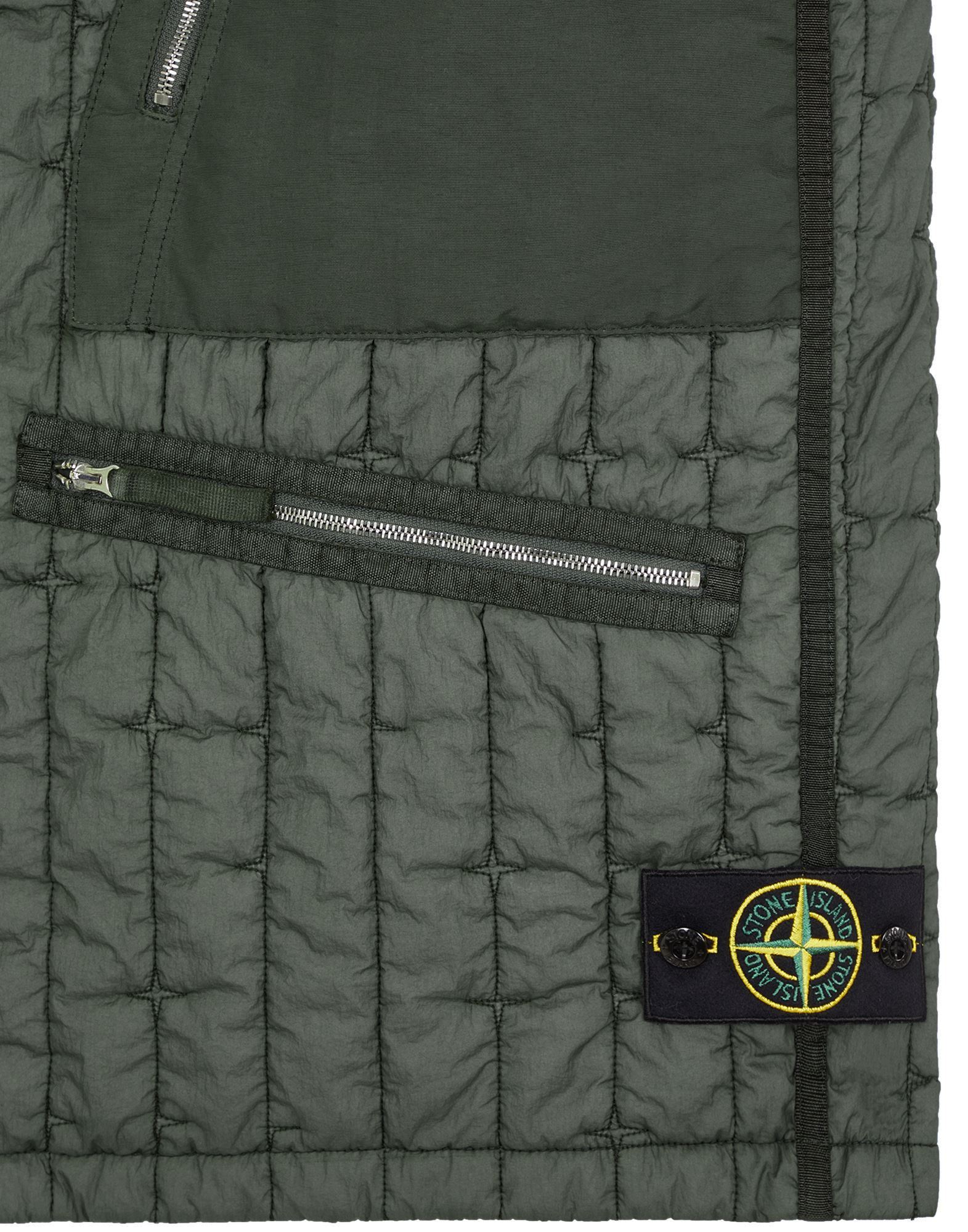 Stone Island Stella Quilted Padded Gilet In Green