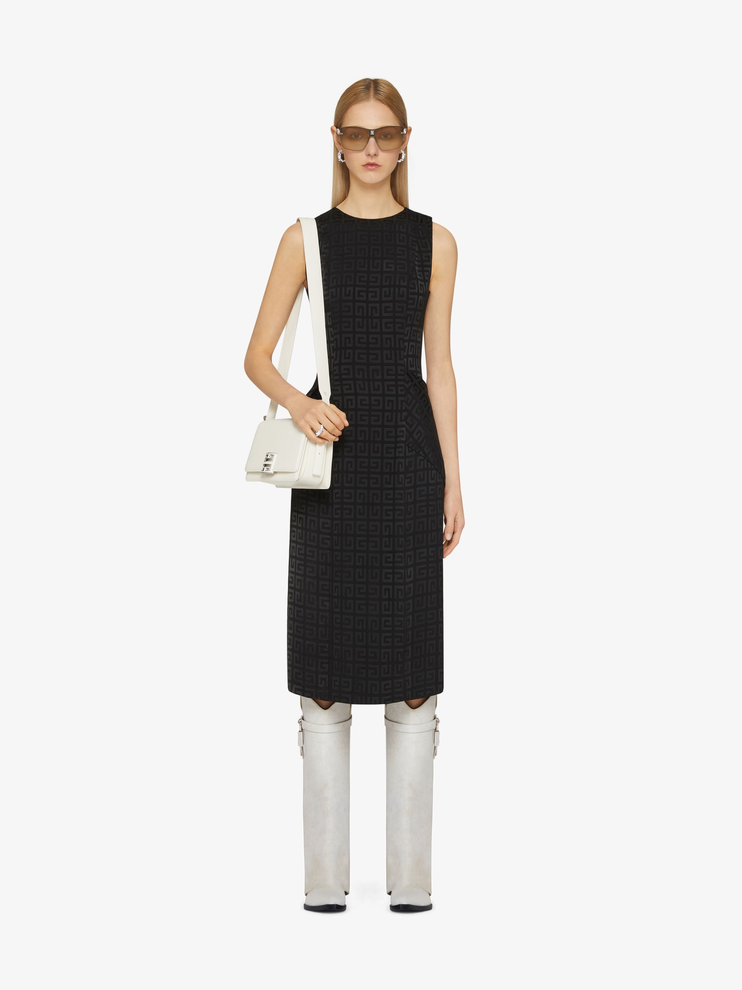 Givenchy Dress In 4g Jacquard In Black