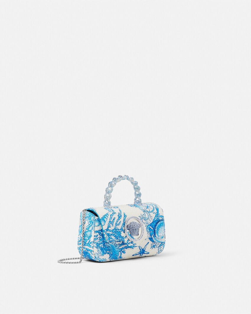 Versace Underwater Barocco La Medusa Mini Bag In Multi