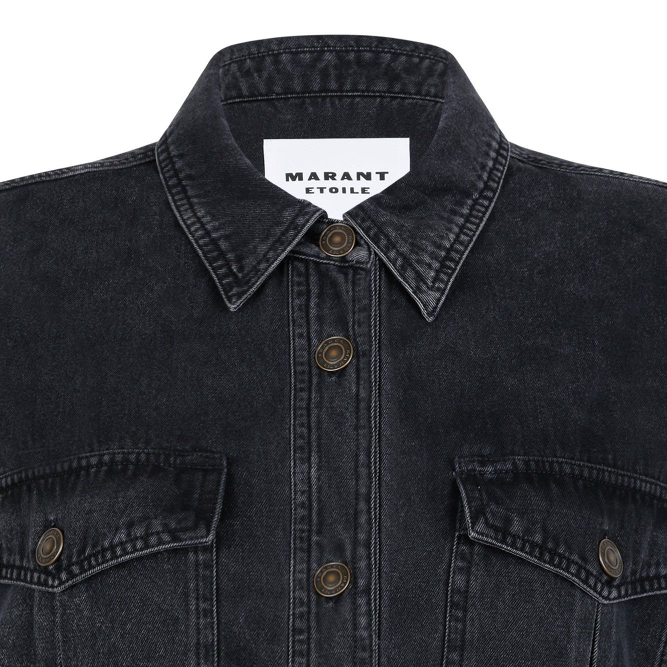 Isabel Marant Étoile Buttoned Denim Jacket In Blue
