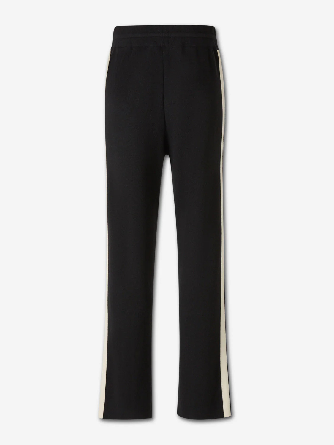 Palm Angels Logo-embroidered Knitted Trousers In Black