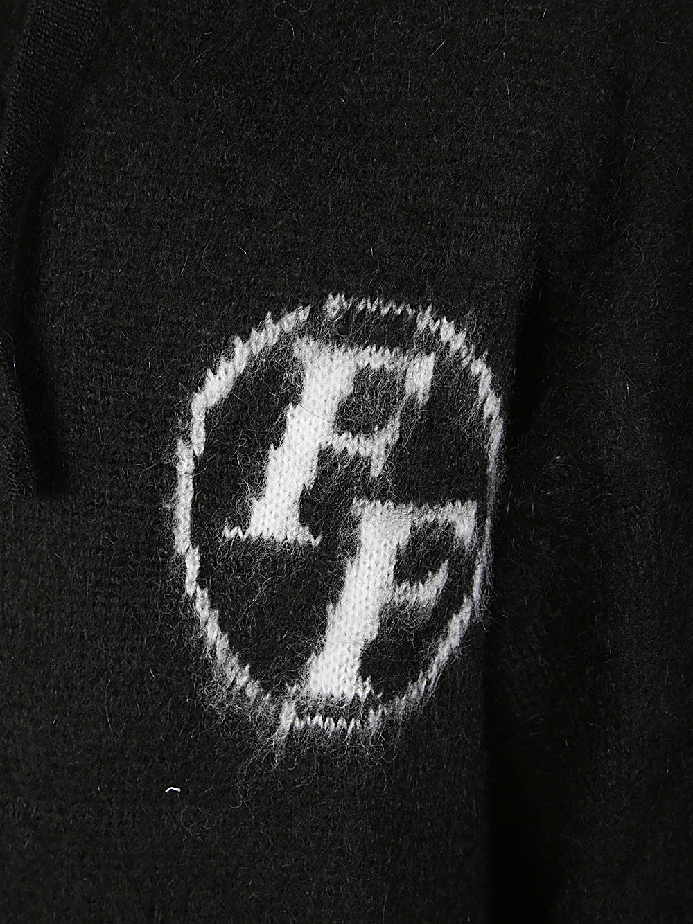 Family First Sweater Hoodie Monogram In Black