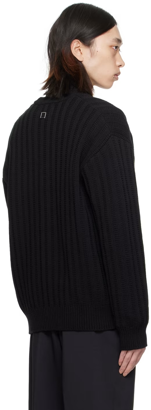 Wooyoungmi Knitted Cardigan In Black