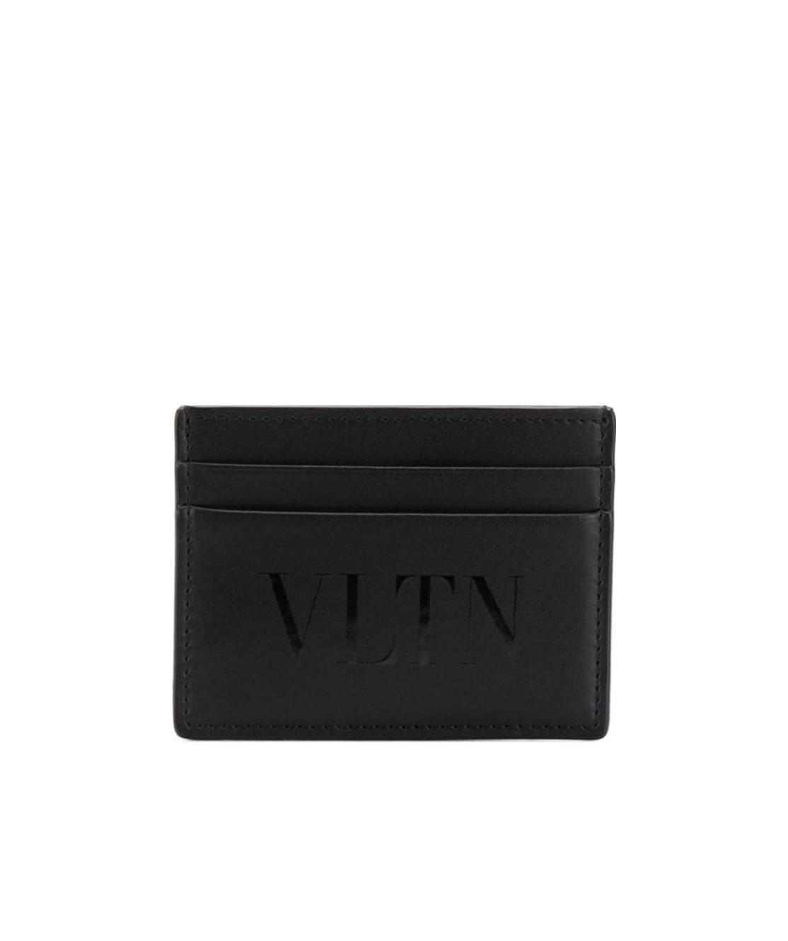 Valentino Vltn Logo Cardholder In Black
