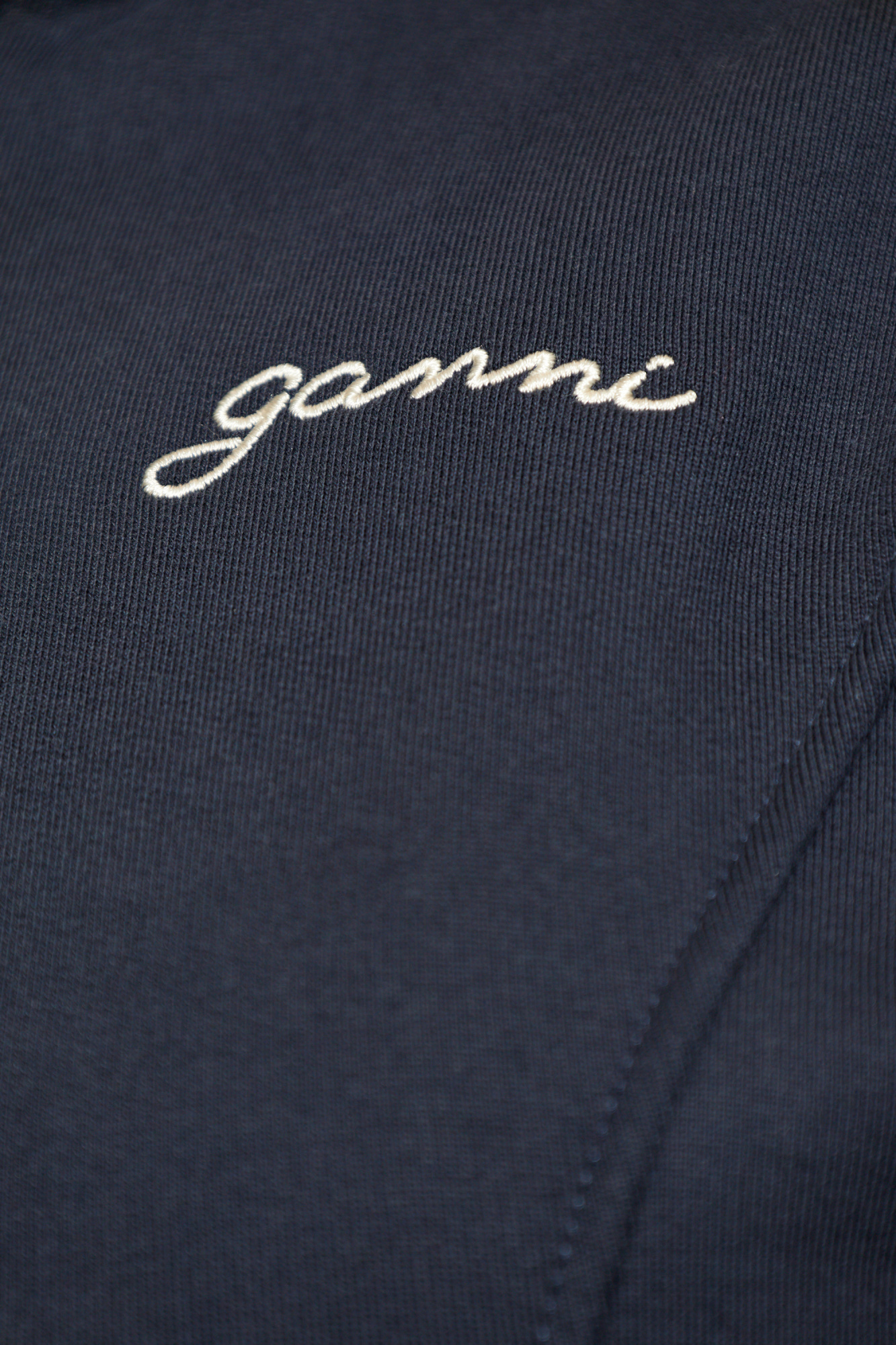 Ganni Sweatshirt With Logo In Black