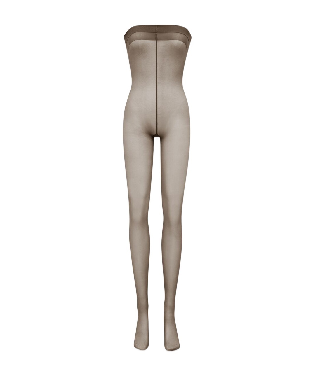 Saint Laurent Jumpsuit Tights In Nude