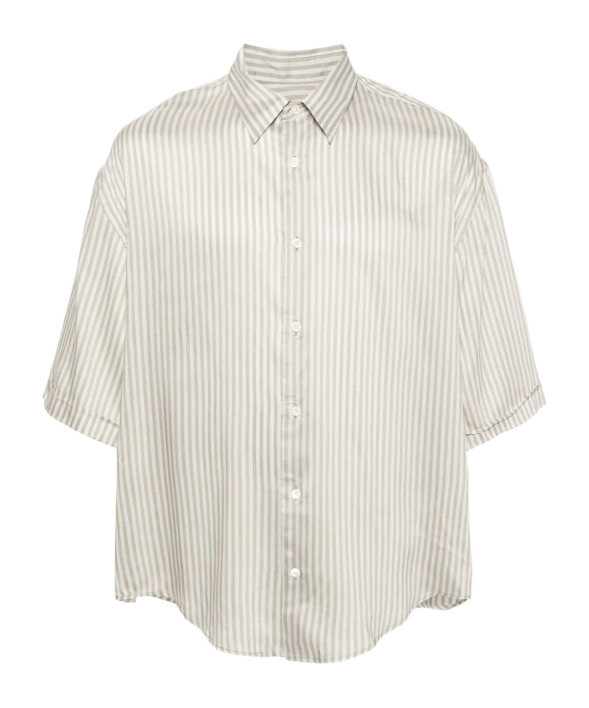 Shop Ami Alexandre Mattiussi Letter Pattern Shirt In White