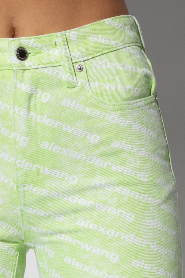 ALEXANDER WANG MID-RISE STRAIGHT-LEG DENIM JEANS