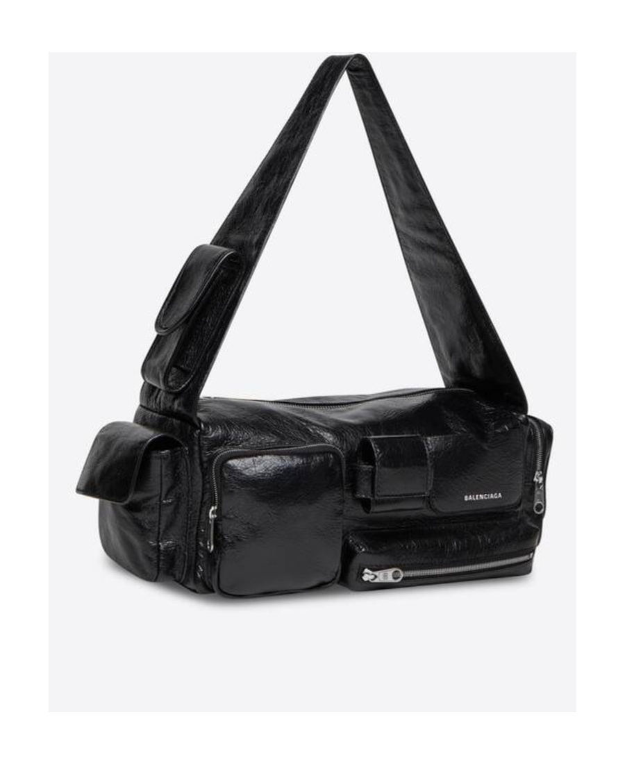 Balenciaga Small Superbusy Sling Shoulder Bag In Black