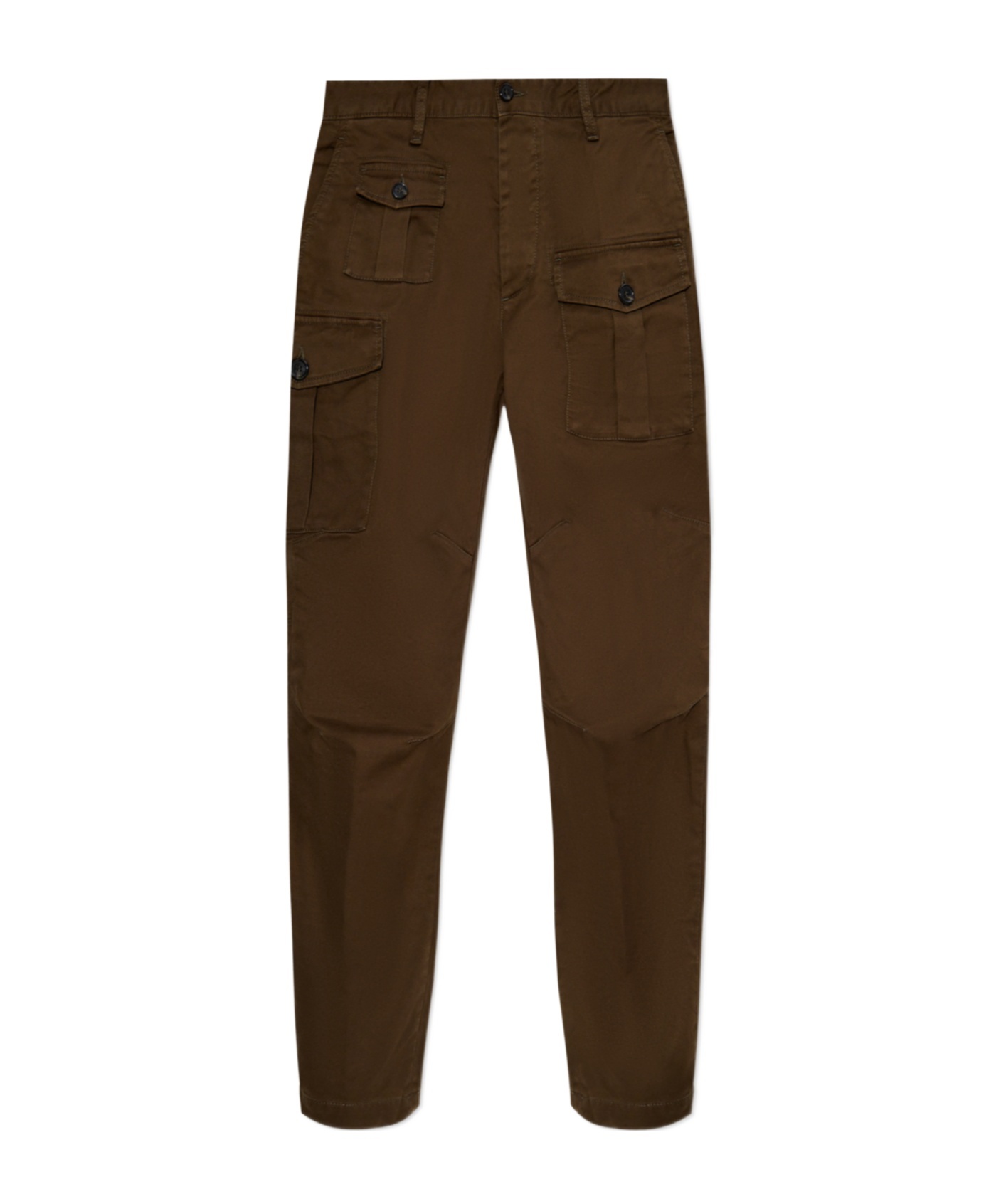 Dsquared2 Cargo Pants With Button And Pocket Accents In Green