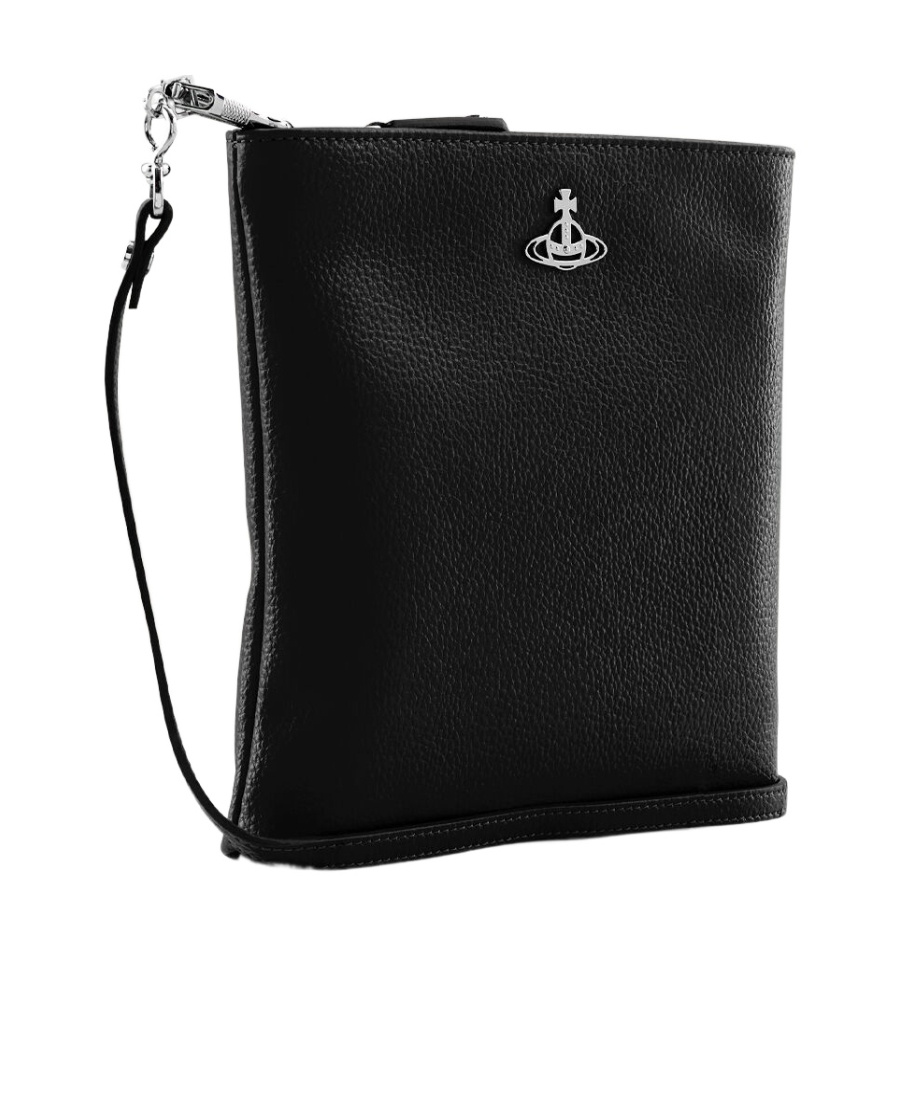 Vivienne Westwood Squire Square Crossbody Bag In Black