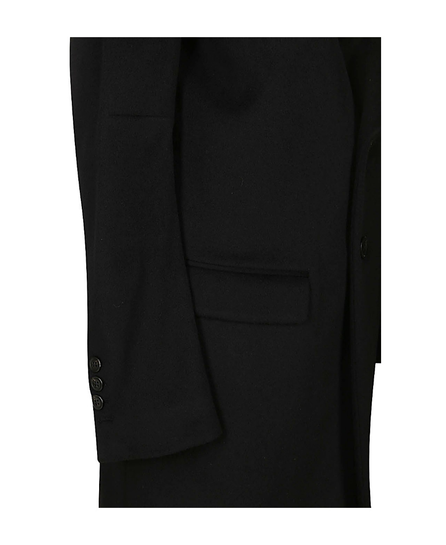 ANN DEMEULEMEESTER LAPEL-STRING SINGLE-BREASTED COAT 