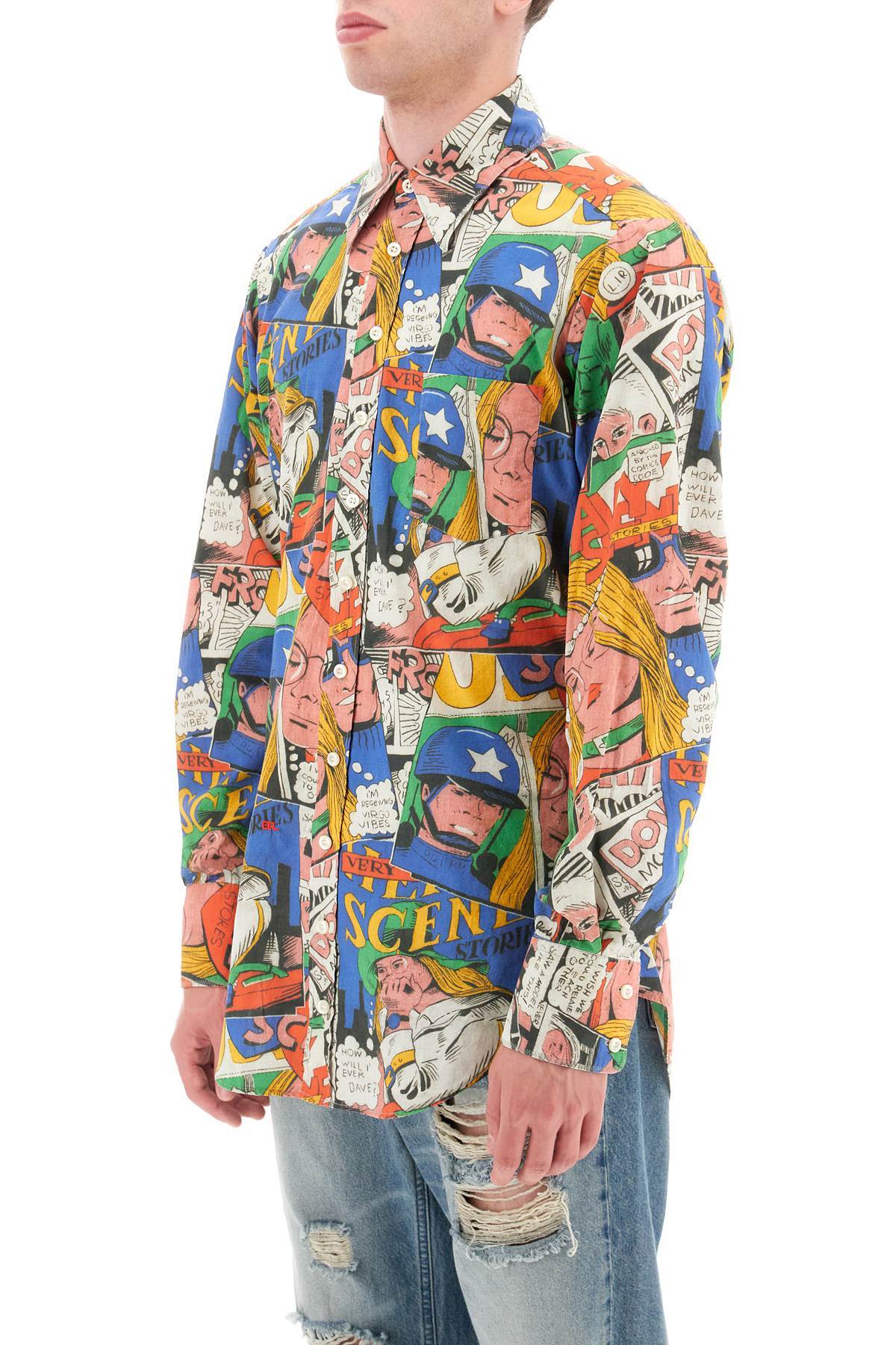 Erl Patterned Shirt In Multicolor