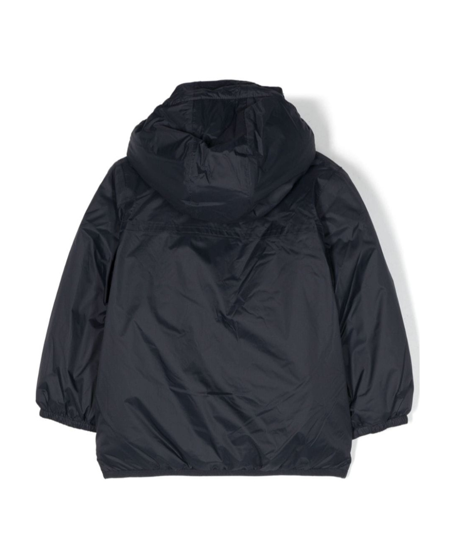 K-way Long-sleeved Hooded Jacket In Black