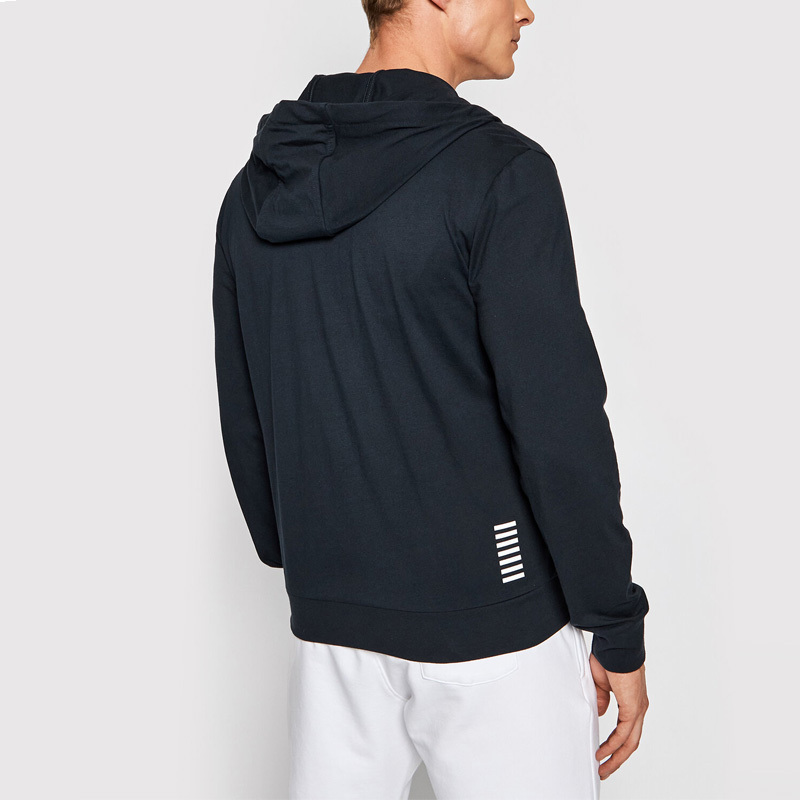 Ea7 Logo And Hat Casual Jacket In Black