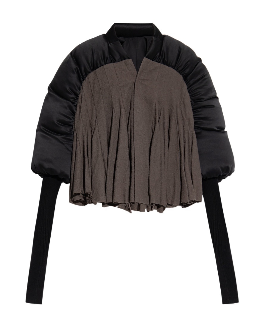 Rick Owens Duvetessa Padded Wool Jacket In Black