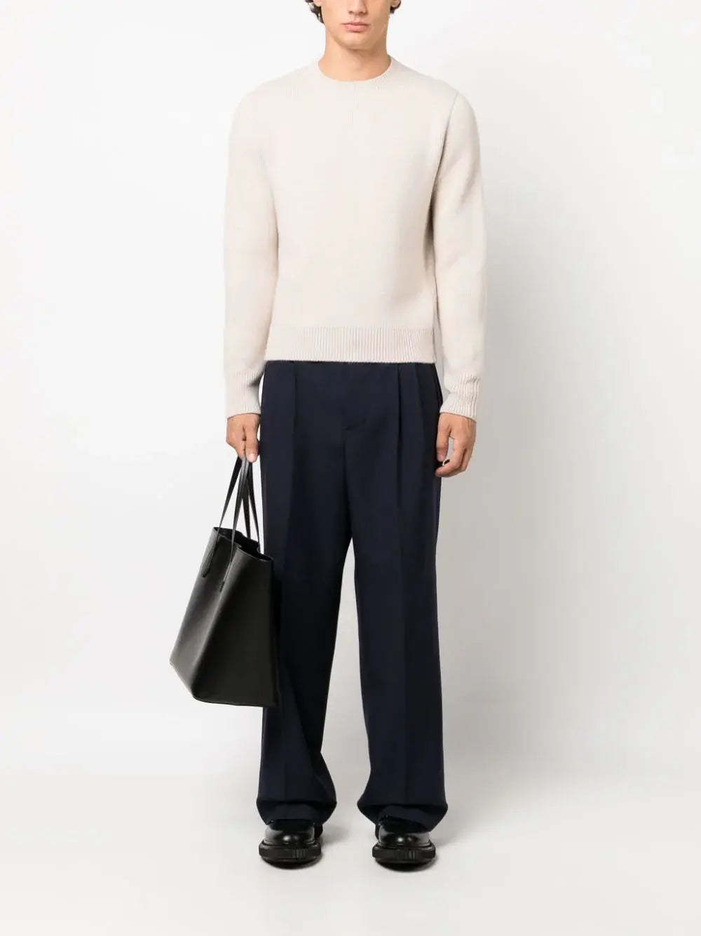 Lanvin Wool And Cashmere Sweater In White
