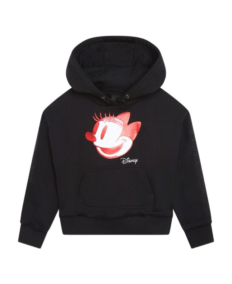 Givenchy X Disney Cotton Drawstring Hoodie In Black