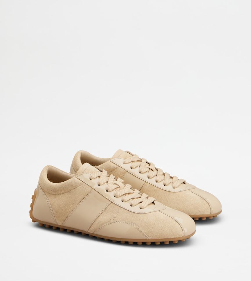 Tod's Lace-up Sneakers In Sand