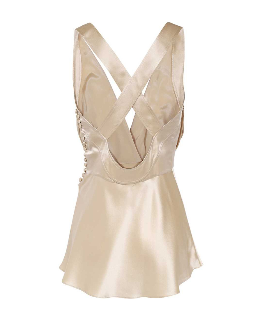 Khaite Logo Dress In Nude