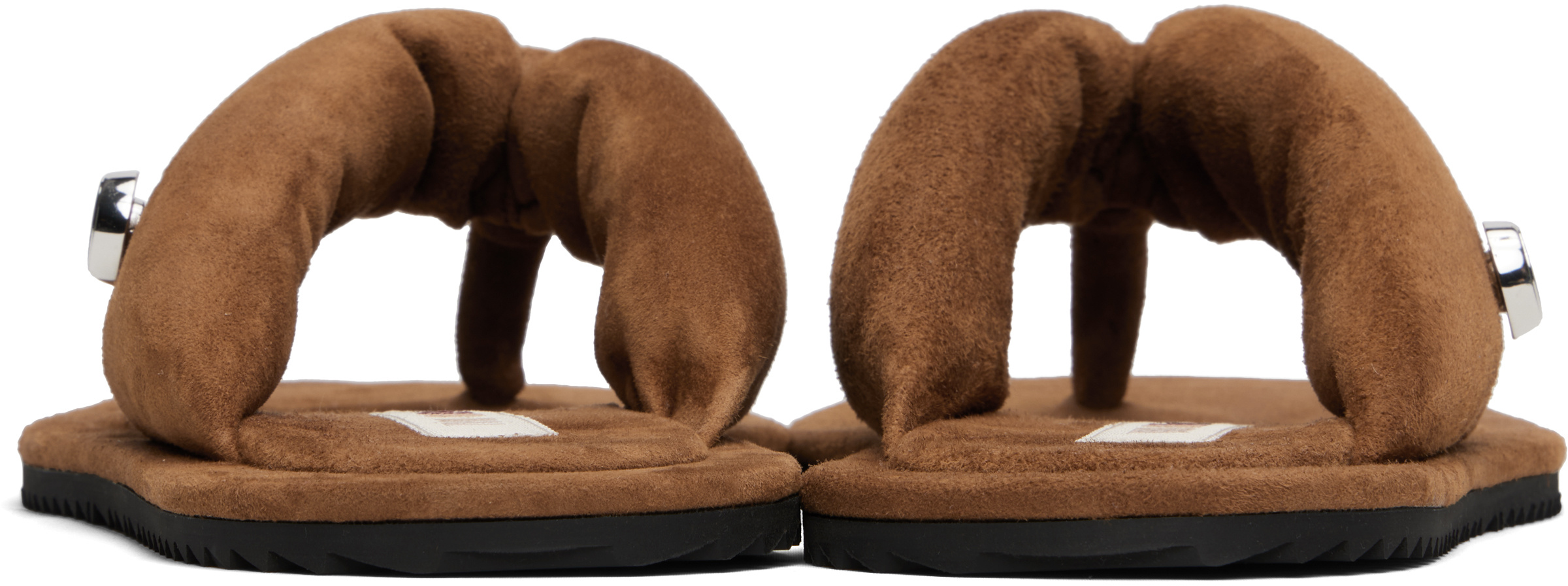 Attico Indie Flip Flops In Brown