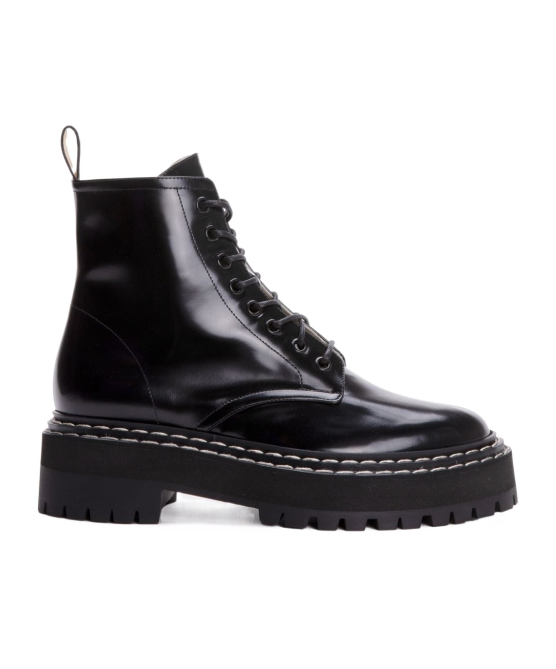 PROENZA SCHOULER LEATHER LACE-UP BOOTS 