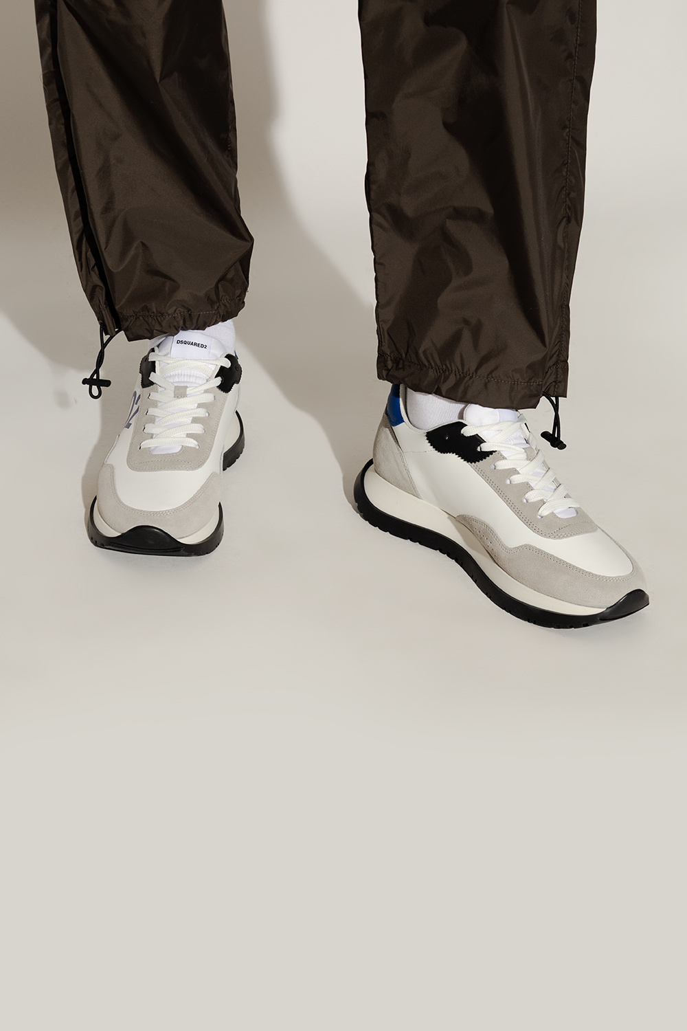 Dsquared2 Running Logo-print Sneakers In White