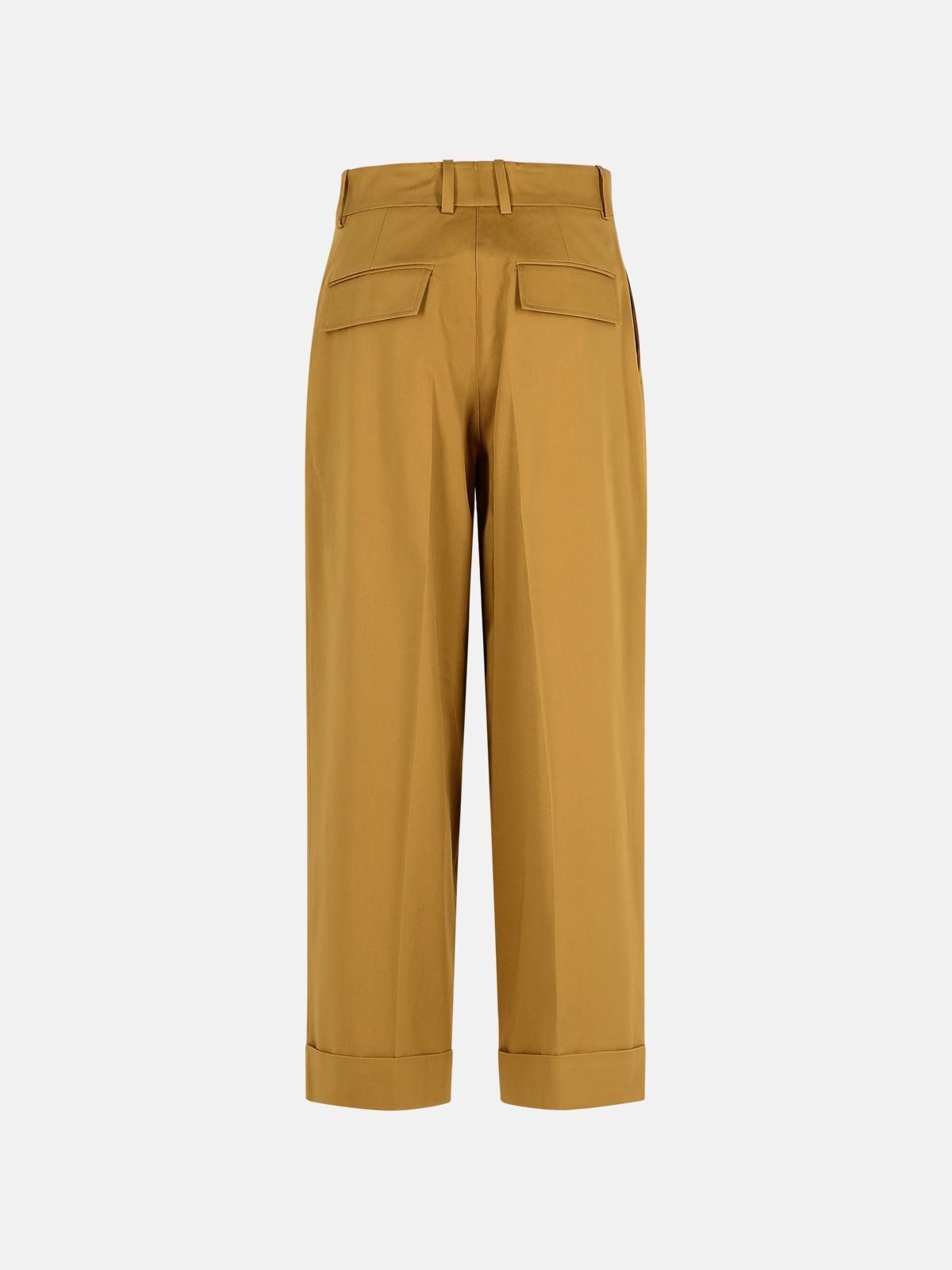P.a.r.o.s.h Wide-leg Casual Pants In Brown