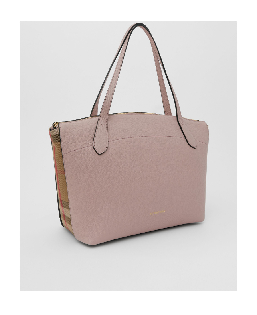 Burberry Logo Handbag In Nude