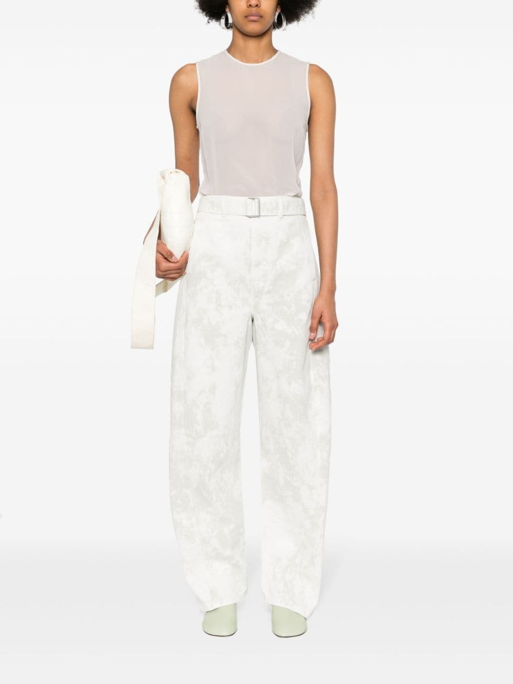 Ami Alexandre Mattiussi Sleeveless Blouse In White