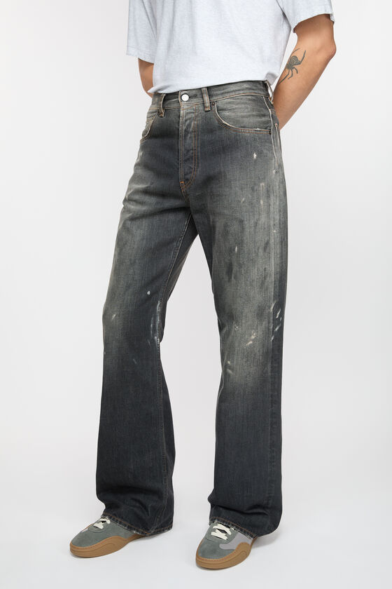 Shop Acne Studios Loose-fit Jeans In Black