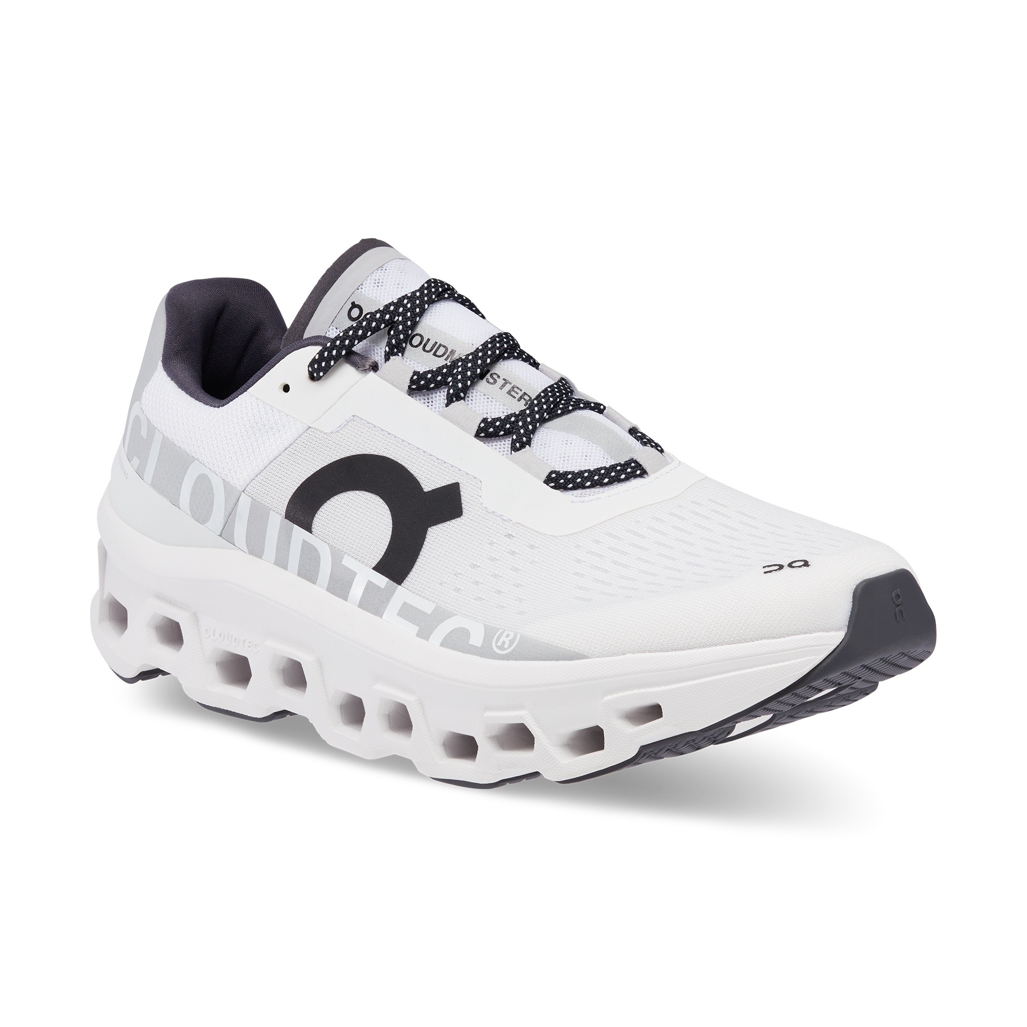 On Running Cloudmonster Sneakers With Technical Fabric Upper In White