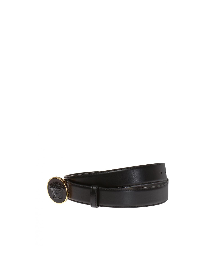 Versace Logo Belt In Black