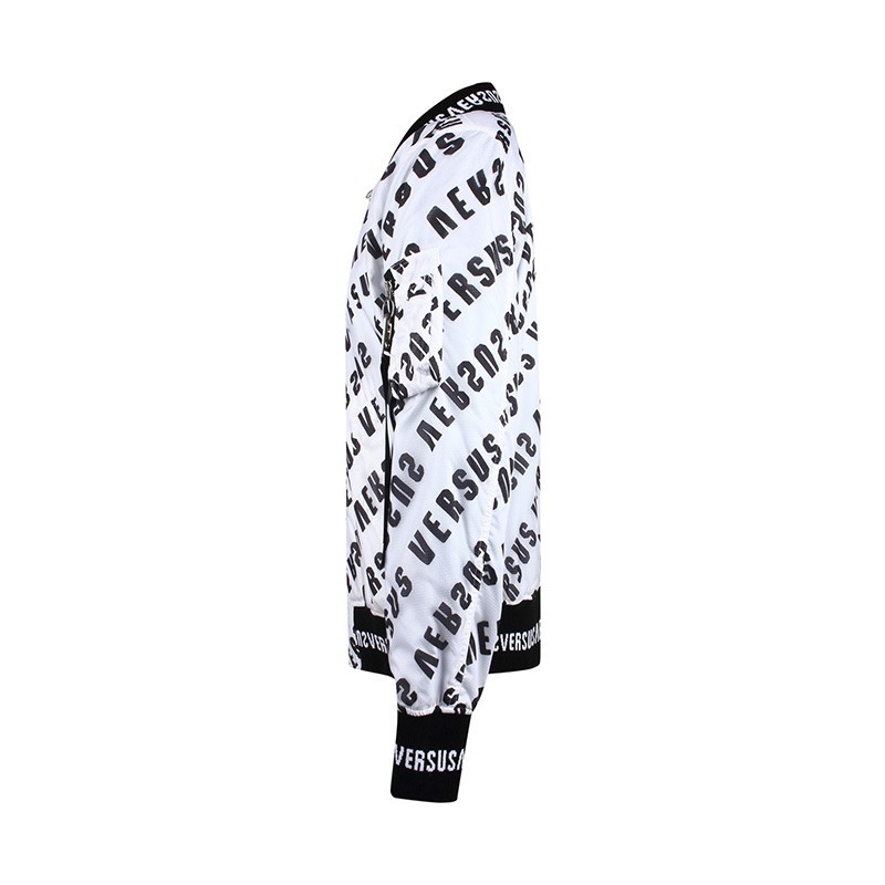 Versus Double-sided Baseball Jacket In White