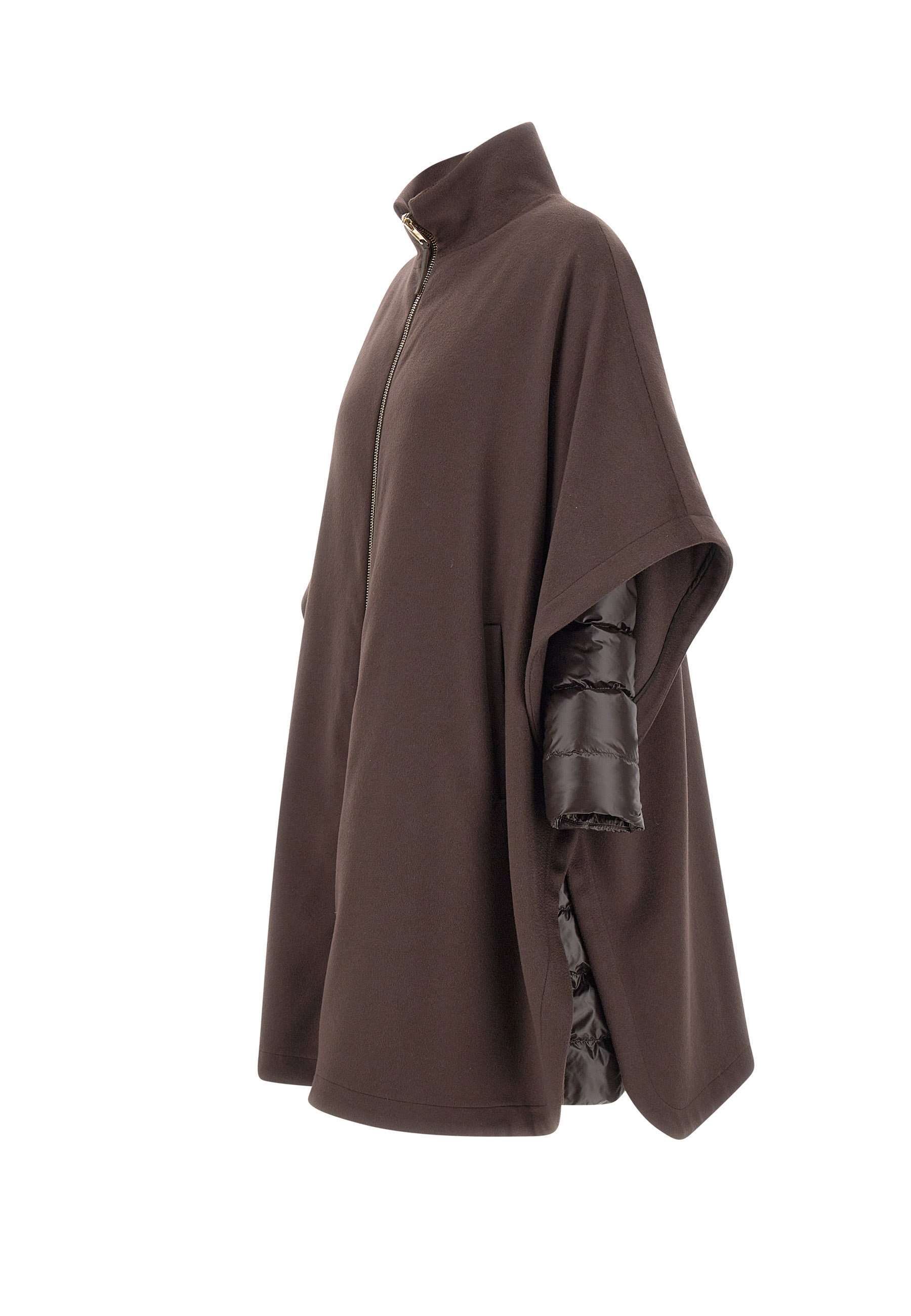 Herno Zipper Down Jacket In Brown